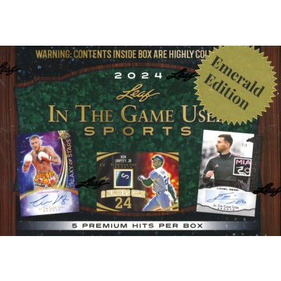 2024 Leaf In The Game Used Sports, Hobby Box