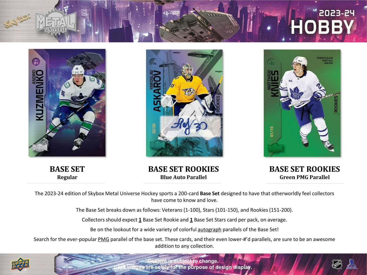 2023-24 Upper Deck Hockey Skybox Metal Universe, Hobby Box