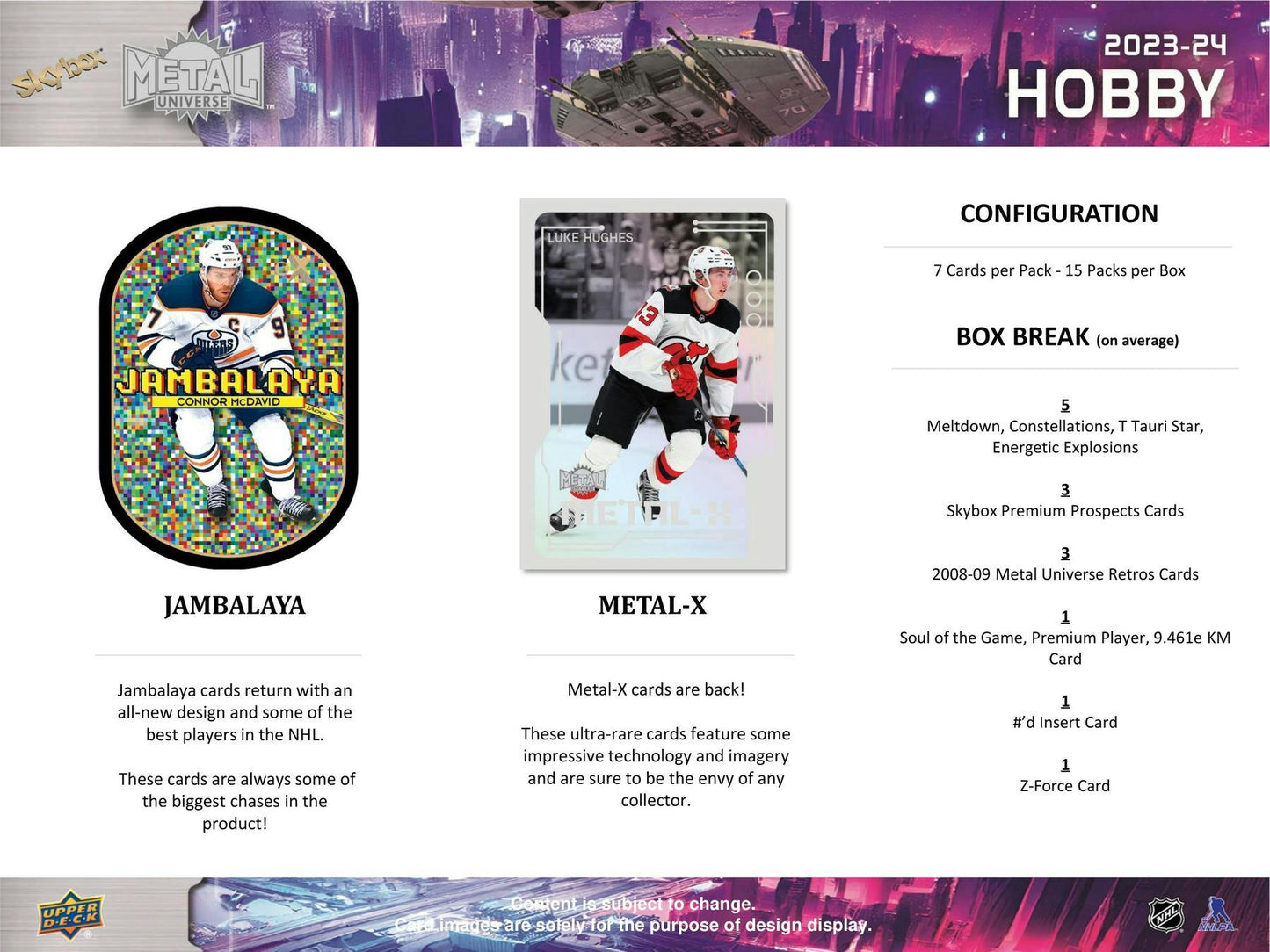 2023-24 Upper Deck Hockey Skybox Metal Universe, Hobby Box