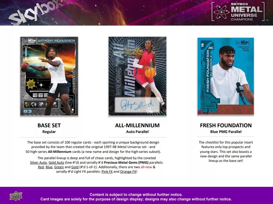 2023 Upper Deck Skybox Metal Universe Champions Hobby Box