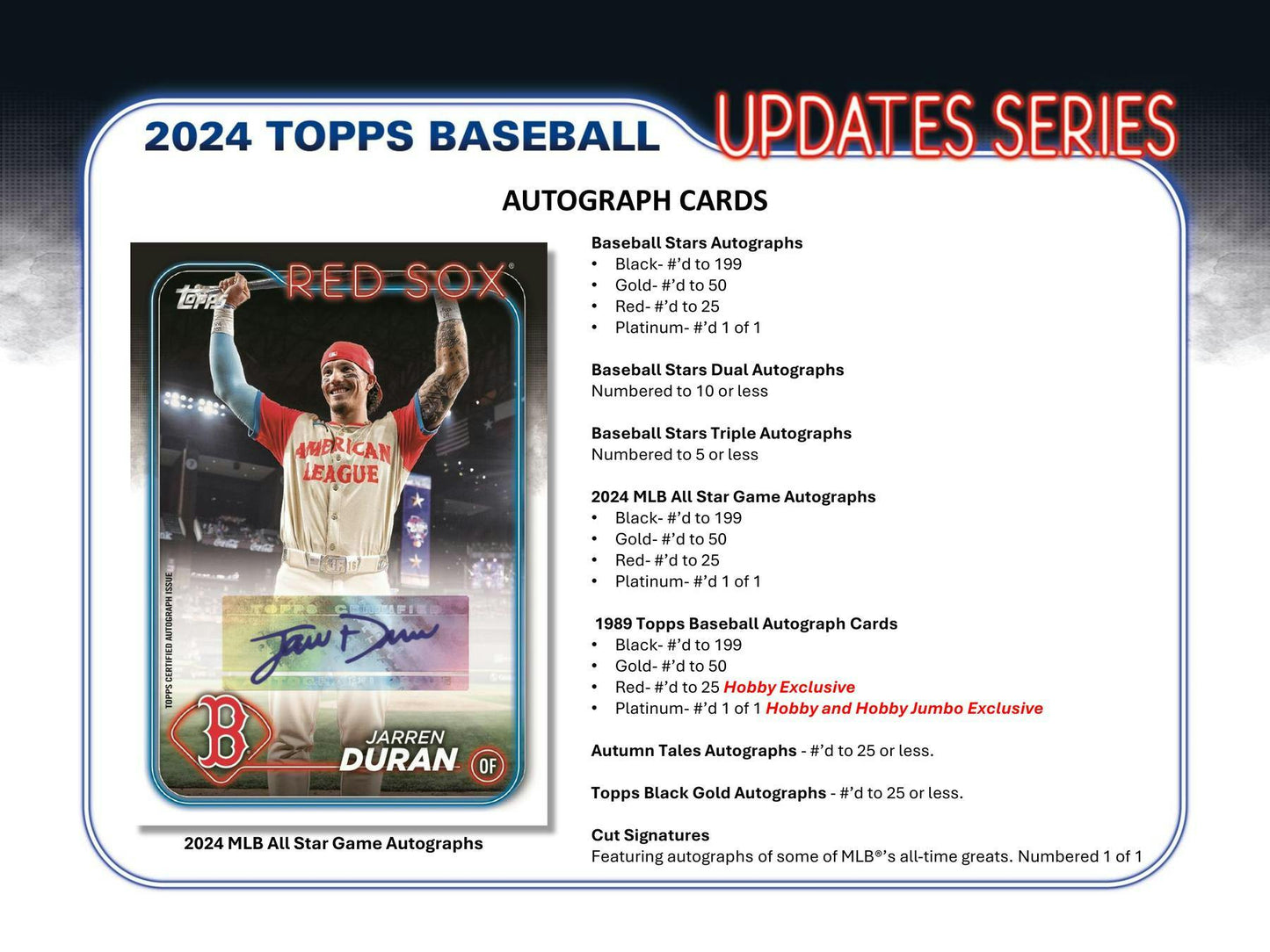 2024 Topps Update Series Baseball, Hobby Box