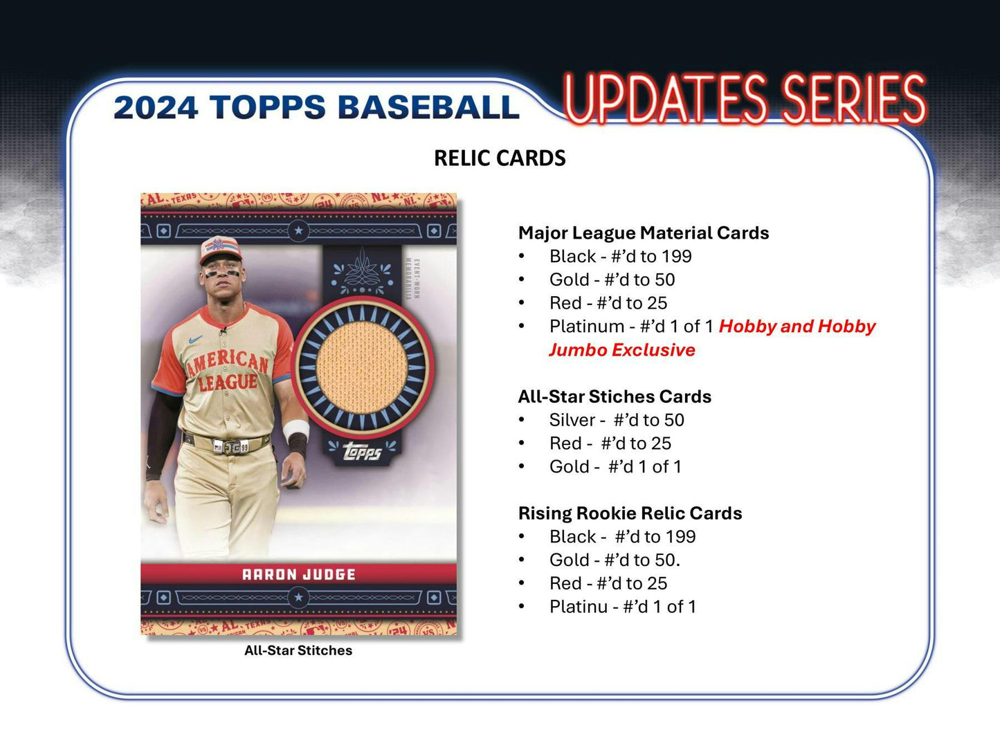 2024 Topps Update Series Baseball, Hobby Box