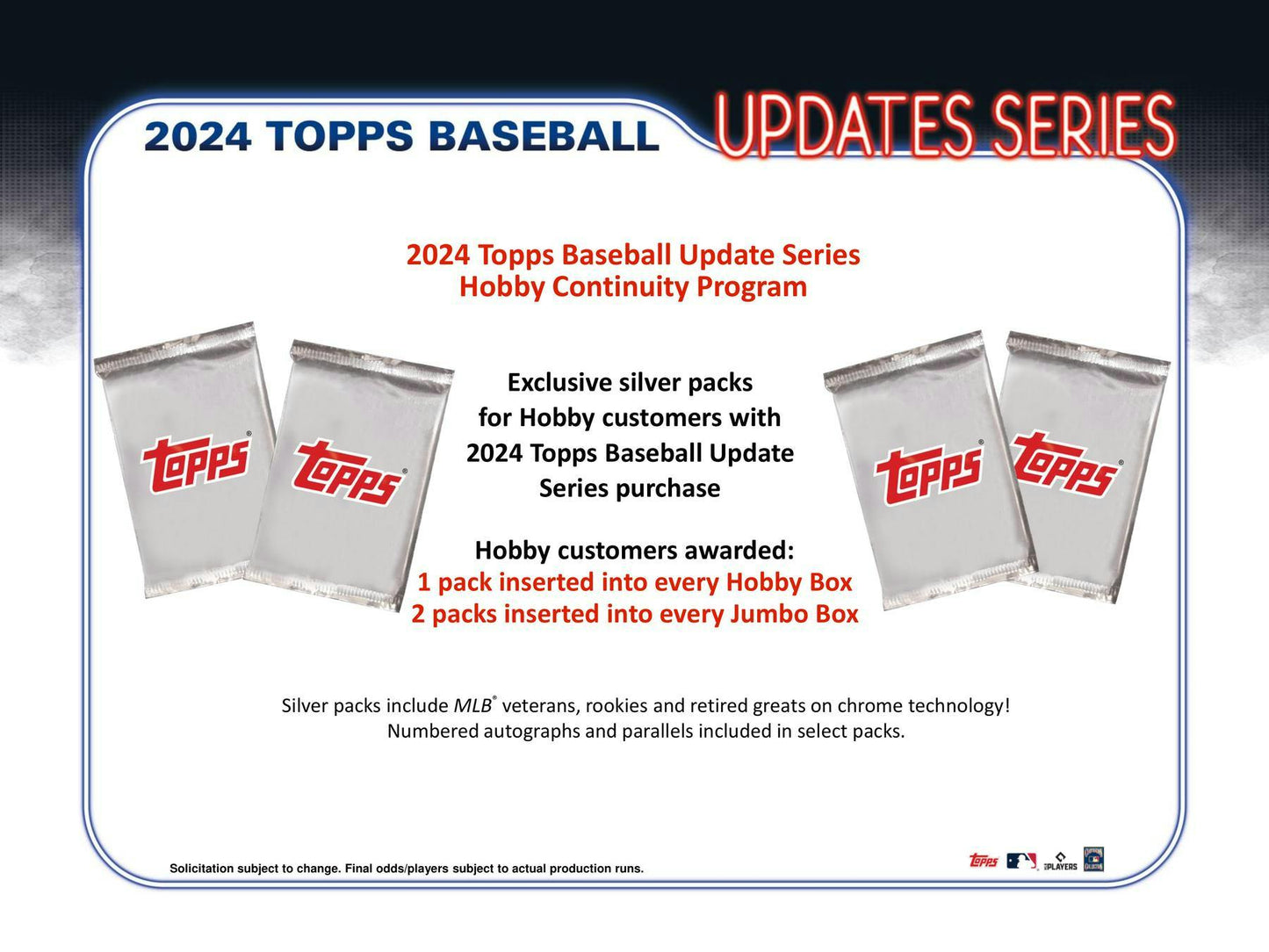 2024 Topps Update Series Baseball, Hobby Box