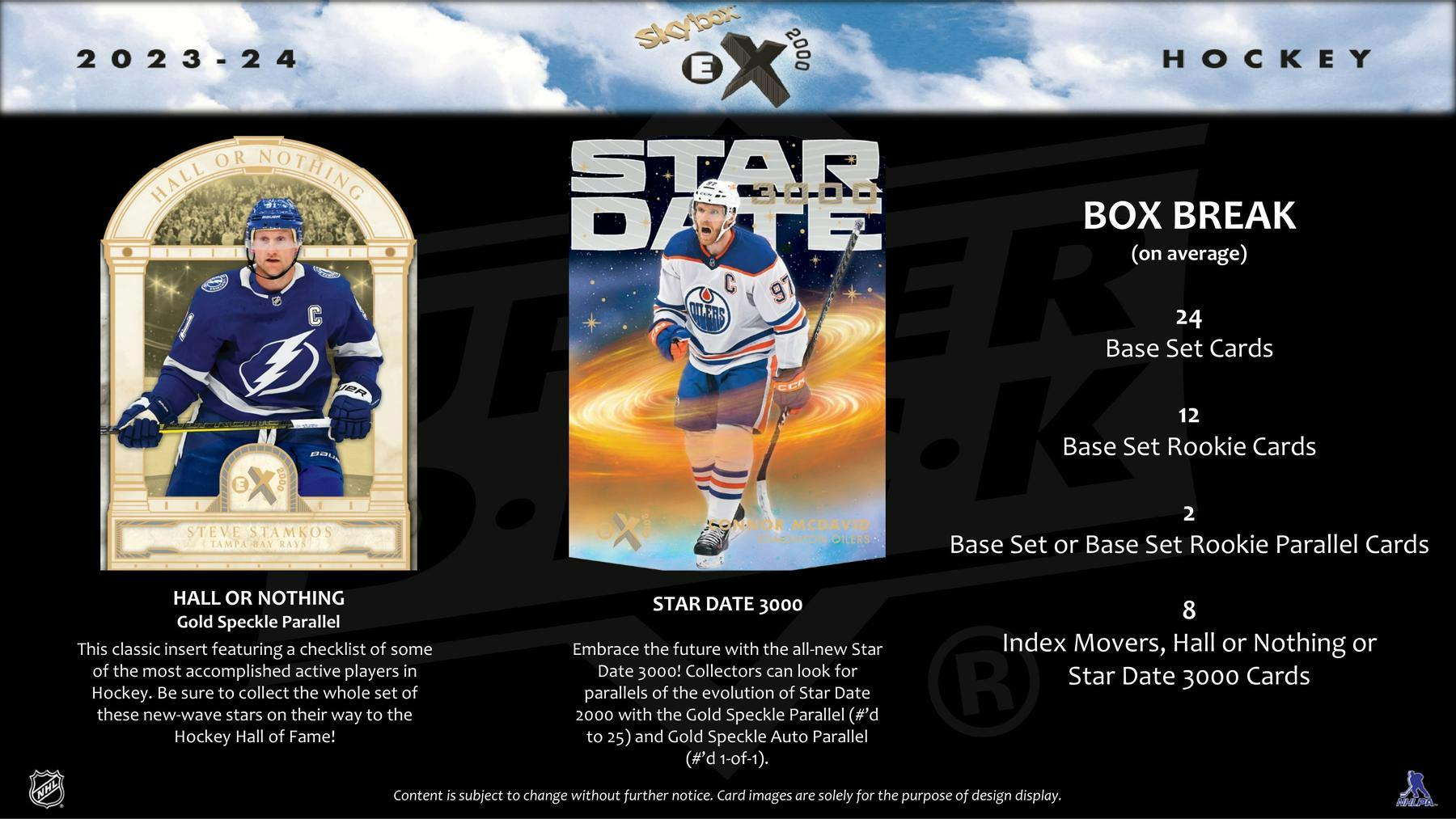 2023-24 Upper Deck Skybox E-X 2000 Hockey Hobby Pack