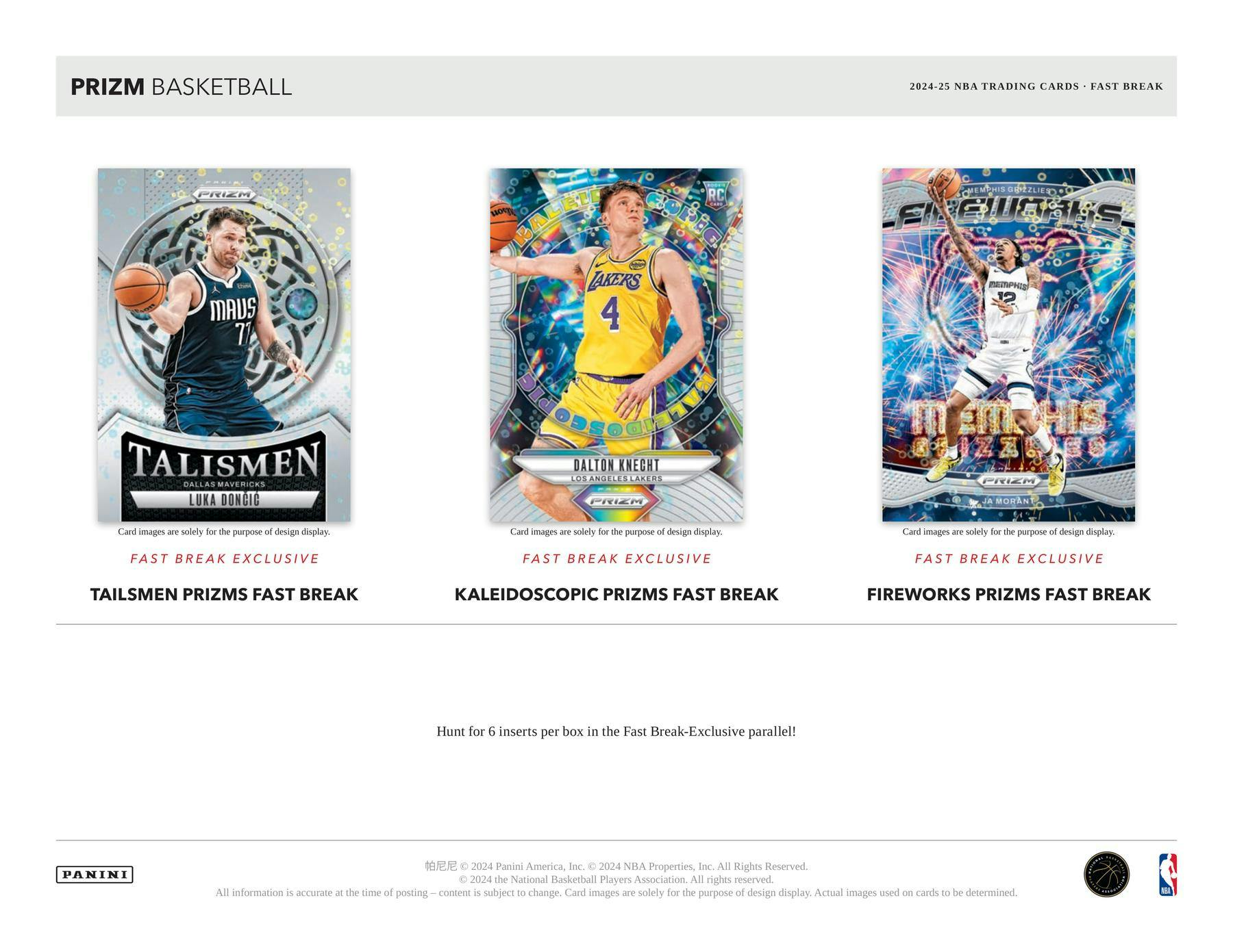 2024-25 Panini Prizm Basketball Fast Break Box
