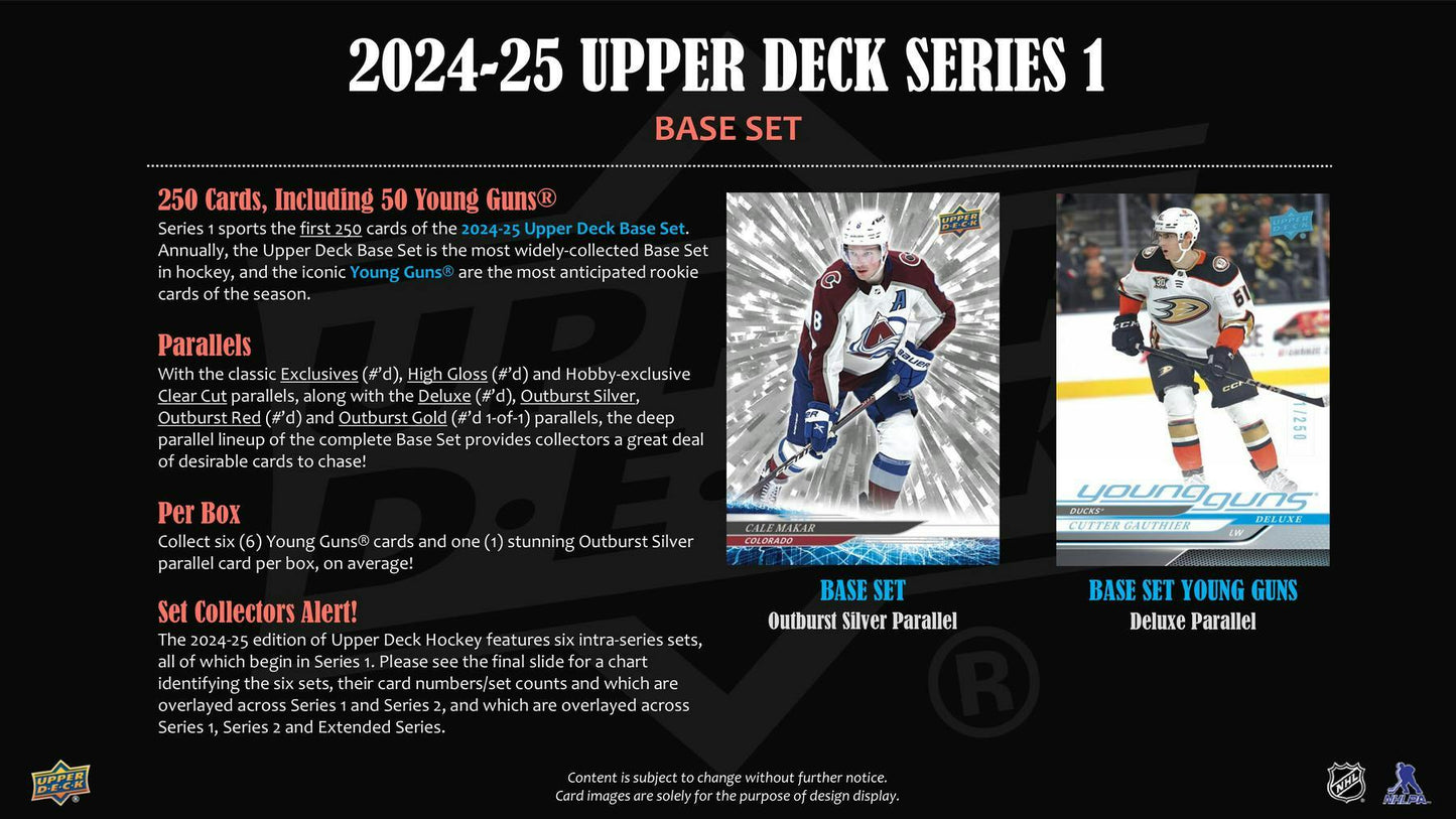 2024-25 Upper Deck Hockey Series 1, Hobby Pack