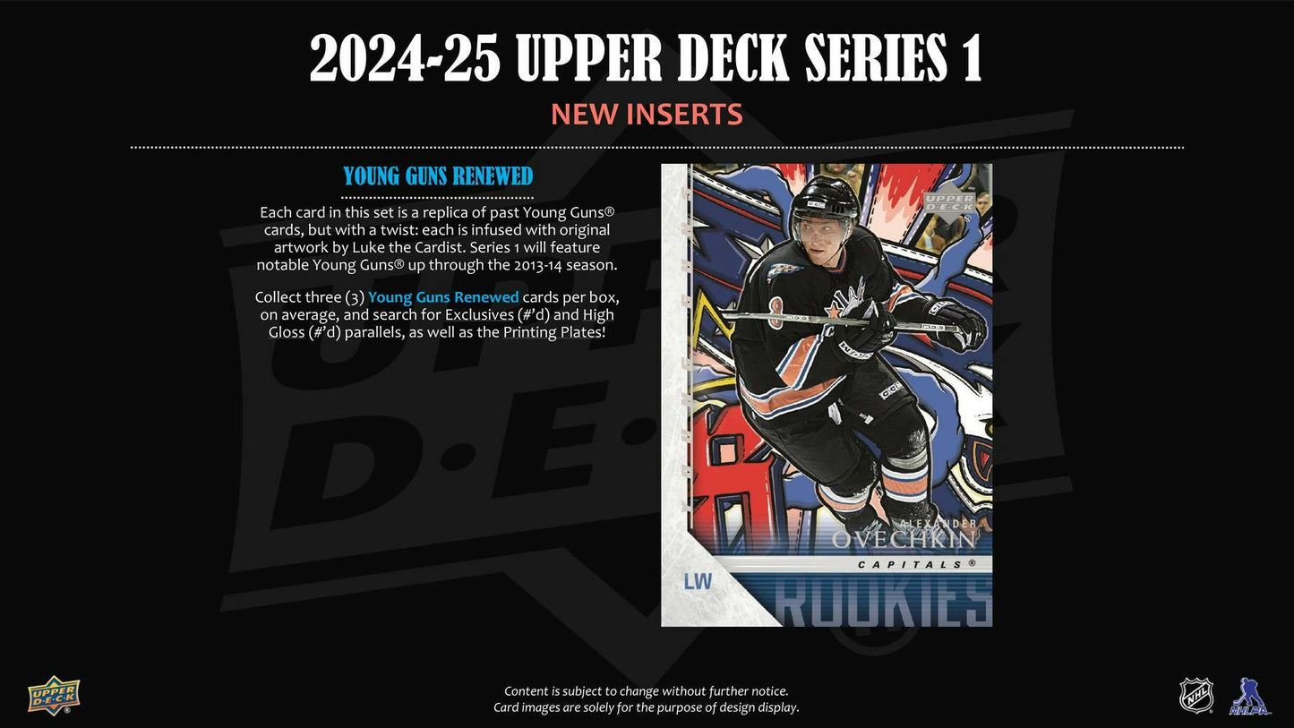 2024-25 Upper Deck Hockey Series 1 Hobby Box