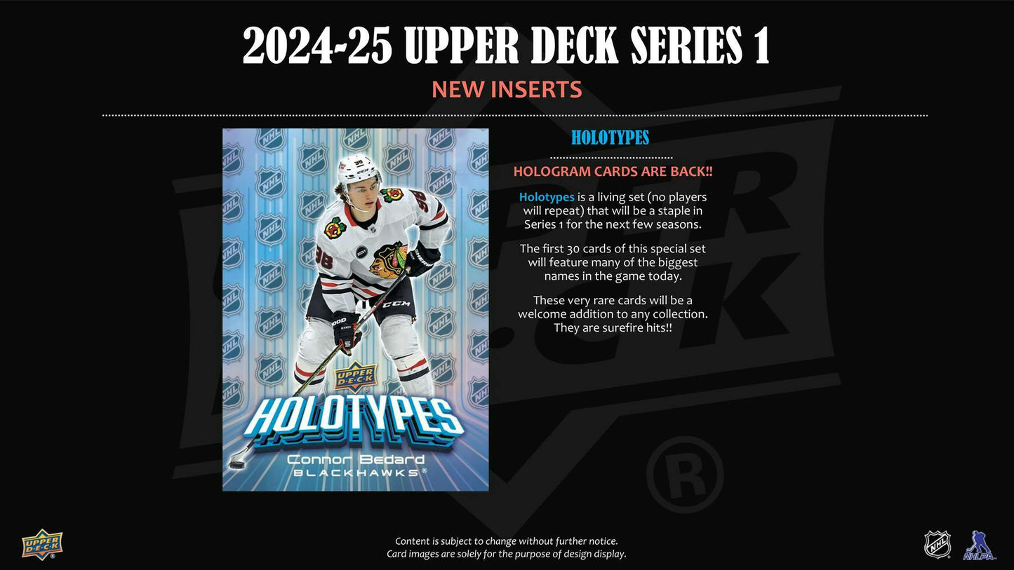 2024-25 Upper Deck Hockey Series 1 Hobby Pack