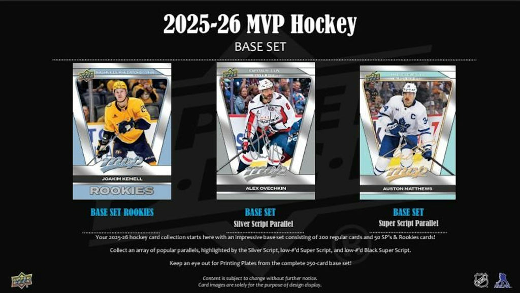 2025-26 Upper Deck MVP Hockey Hobby Box