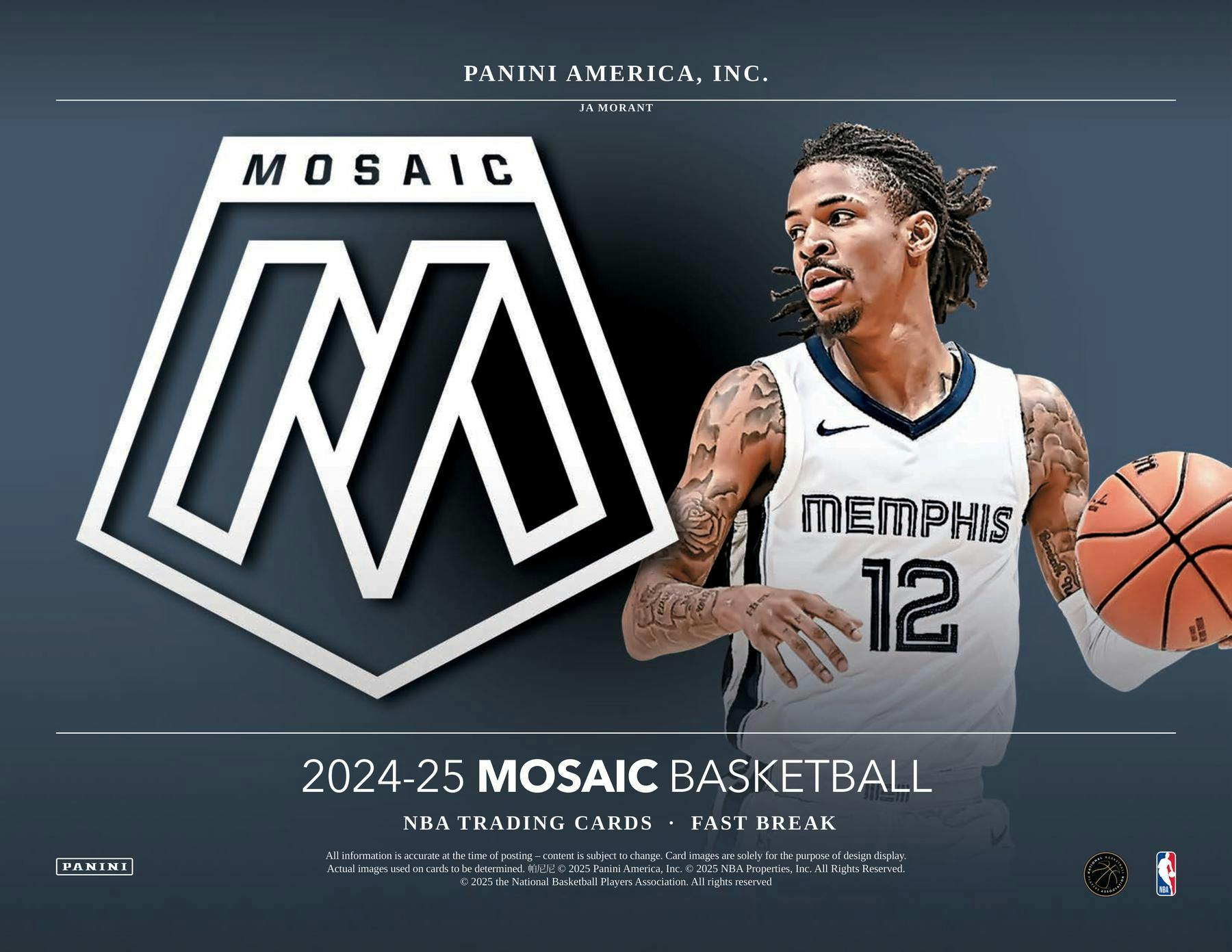 2024-25 Panini Mosaic Basketball Fast Break Box