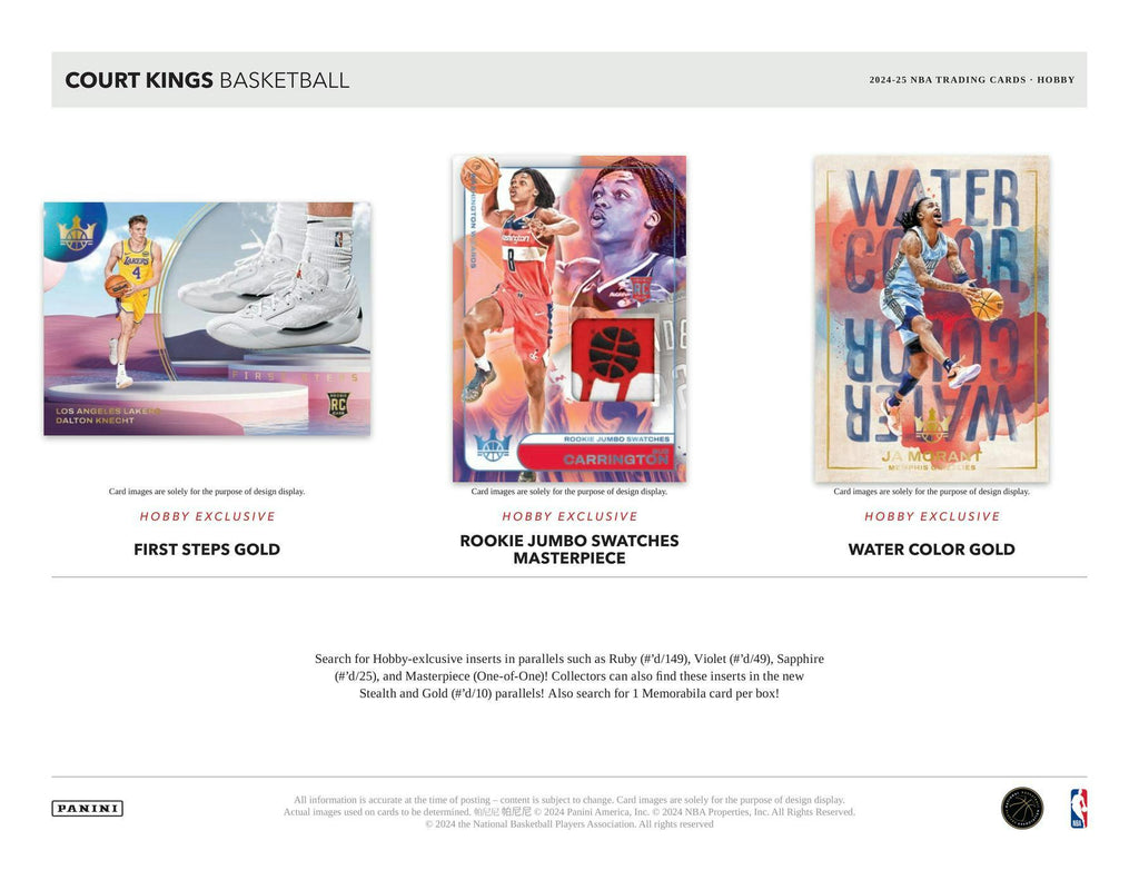 2024-25 Panini Court Kings Basketball Hobby Box