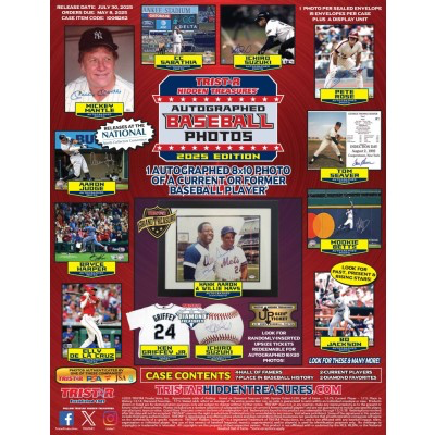 2025 Tristar Hidden Treasures Autographed Baseball Photos Edition Box (7/30)