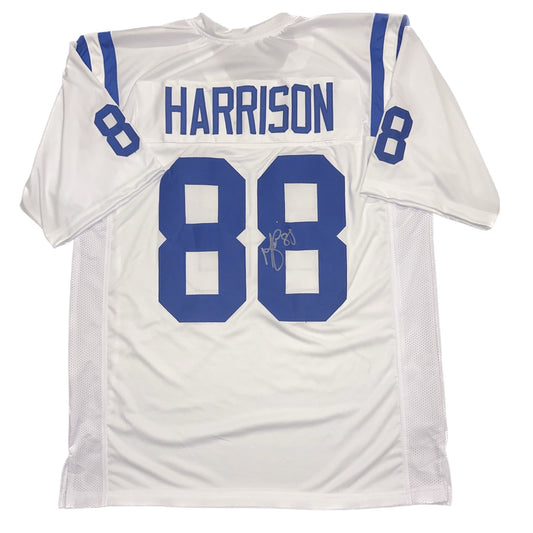 Marvin Harrison Sr. (Indianapolis Colts #88) autographed custom white jersey w/ JSA COA