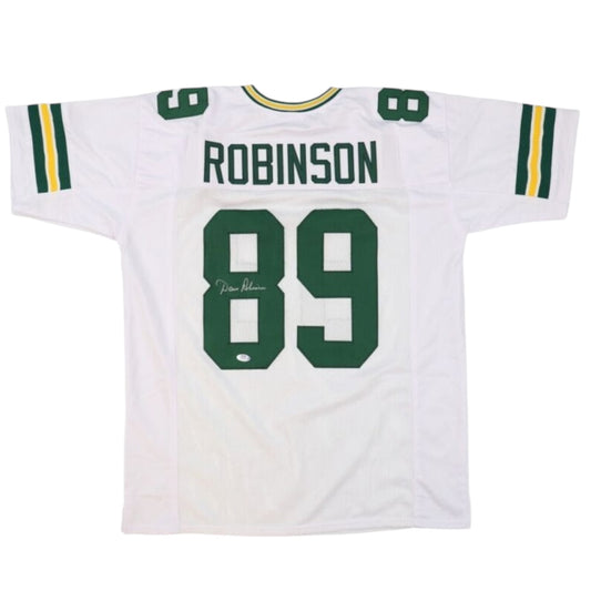 Dave Robinson (Green Bay Packers #89) autographed custom white jersey w/ JSA COA