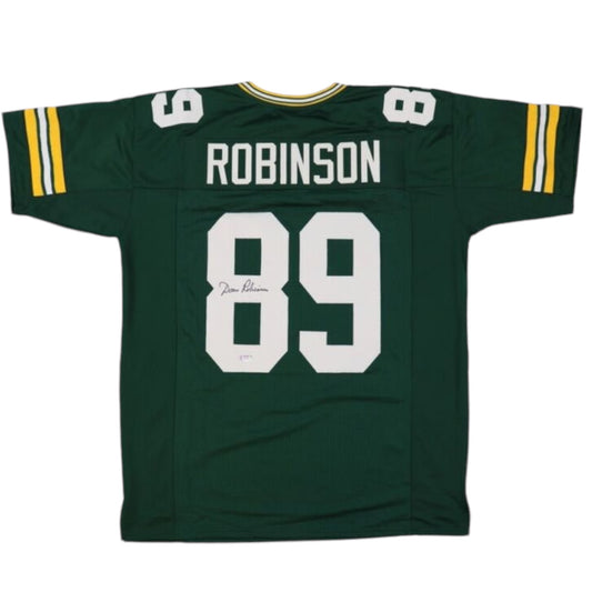 Dave Robinson (Green Bay Packers #89 HOF) autographed custom green jersey w/ JSA COA