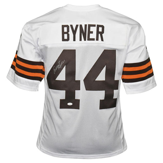 Earnest Byner (Cleveland Browns #44) autographed custom white jersey w/ JSA COA