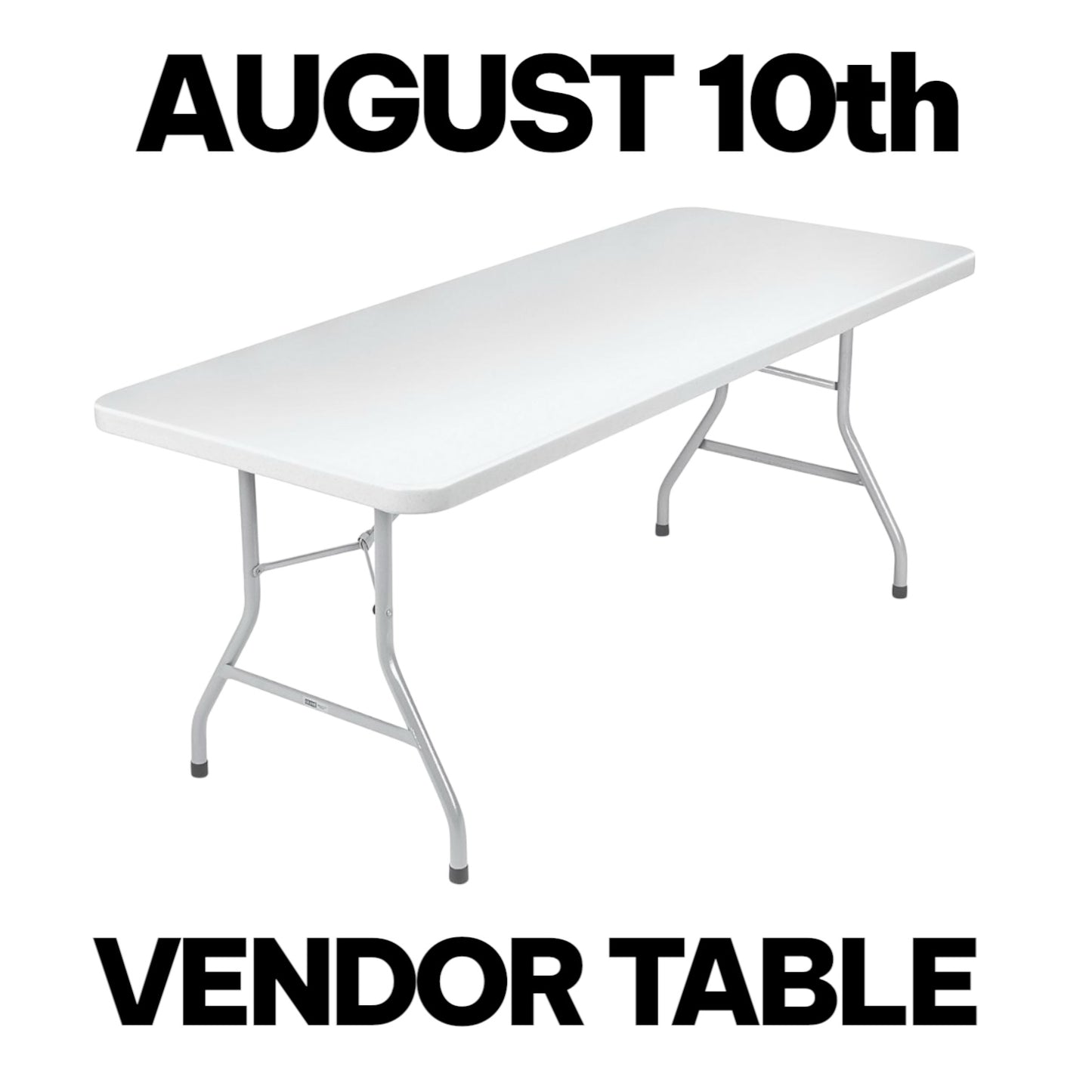 6ft Card Show Vendor Table Reservation (8/10/25 10AM-5PM)