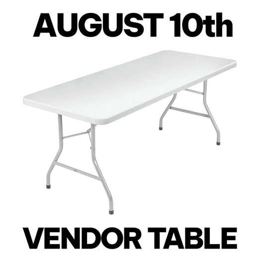 6ft Card Show Vendor Table Reservation (8/10/25 10AM-5PM)