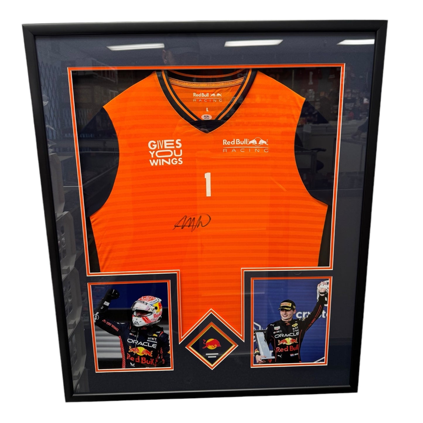 Max Verstappen (Red Bull Racing F1) framed autographed jersey w/ COA