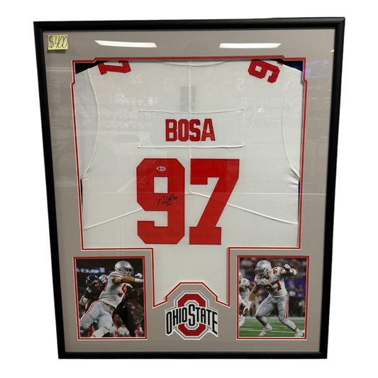 Nick Bosa (San Francisco 49ers #97) framed autographed jersey w/ Beckett COA