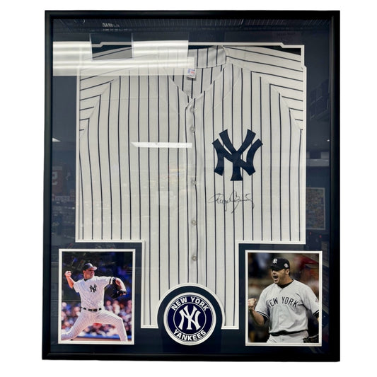 Roger Clemens (NY Yankees) framed autographed authentic jersey w/ COA