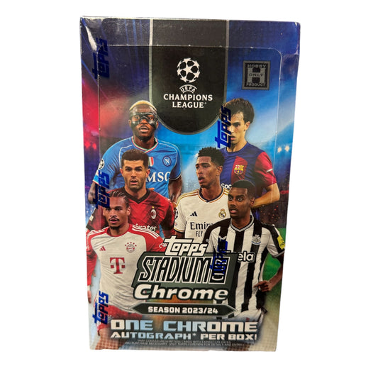 2023/24 Topps Stadium Club Chrome UEFA Soccer, Hobby Box