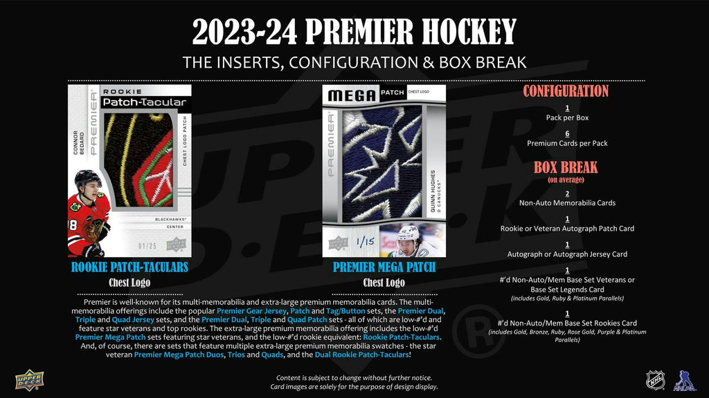 2023-24 Upper Deck Premier Hockey Hobby Box