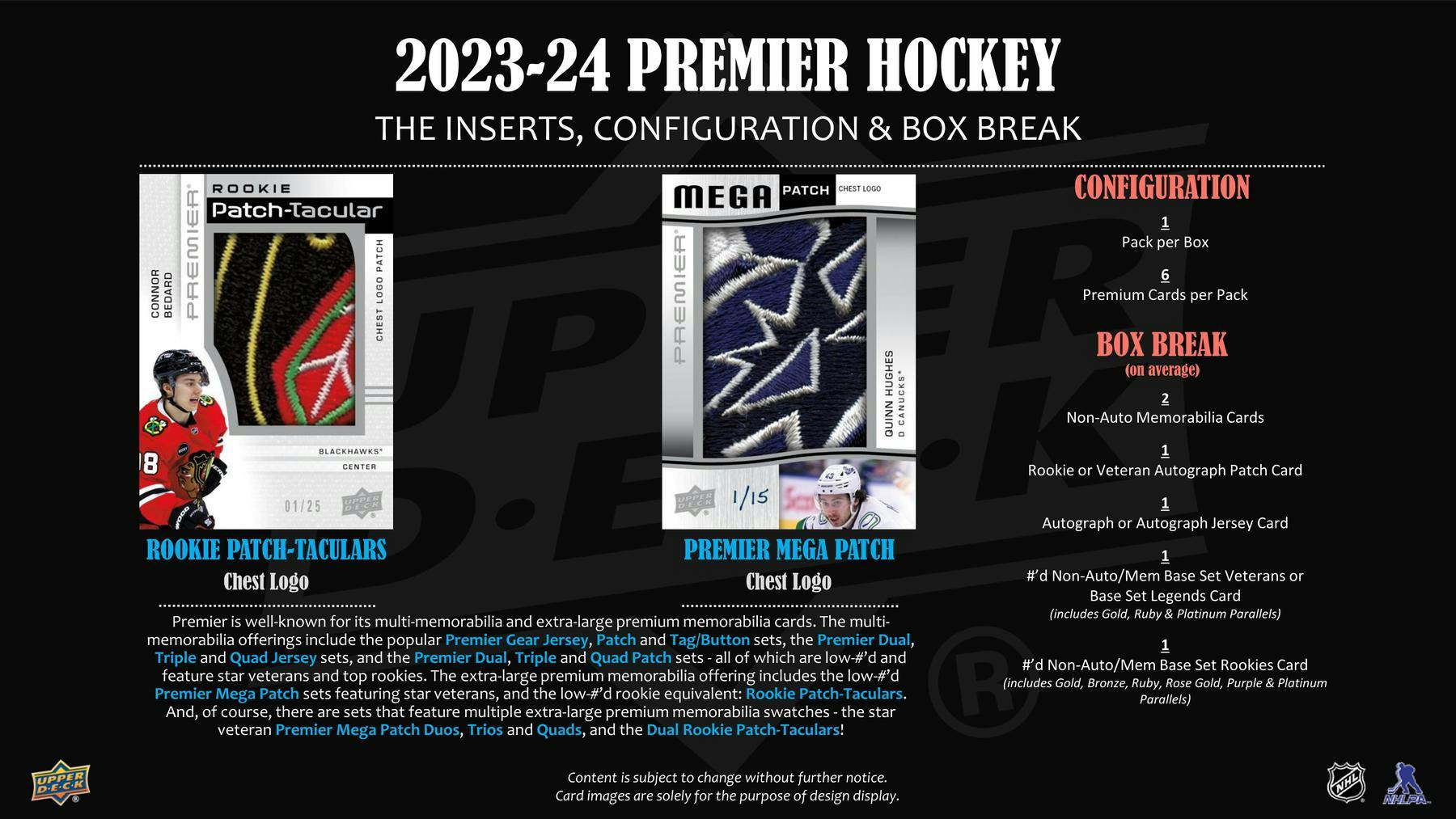 2023-24 Upper Deck Premier Hockey Hobby Box