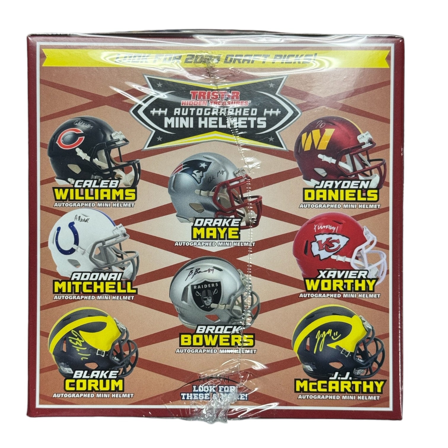 2024 TriStar Hidden Treasures Autographed Football Mini Helmet (Season Edition) Hobby Box