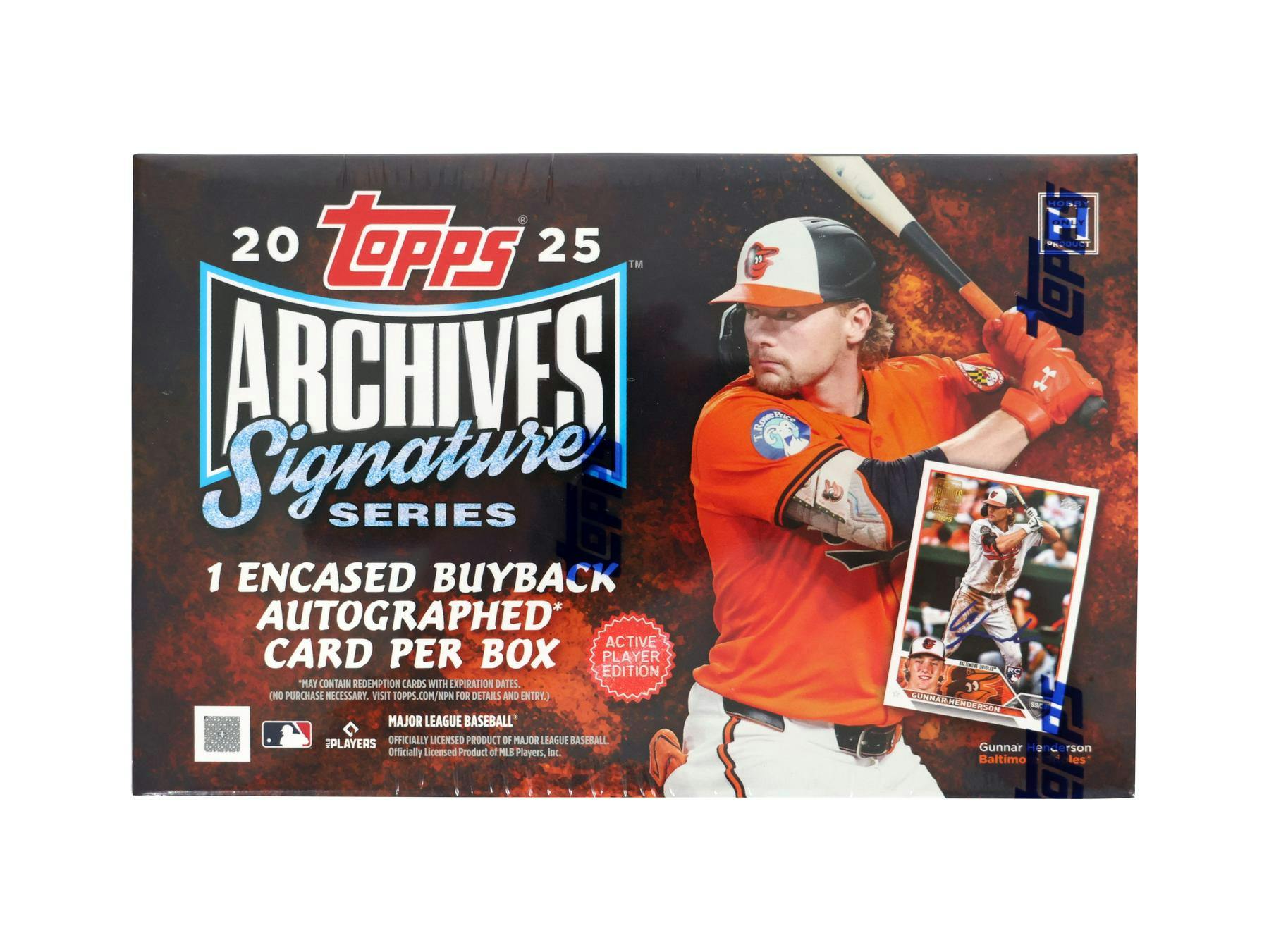 2025 Topps Archives Signature Series Active Players Edition Baseball Hobby Box (8/6)