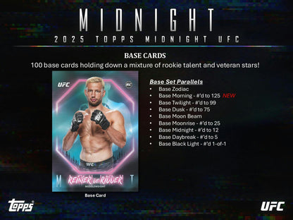 2025 Topps Midnight UFC Hobby Box (8/8)