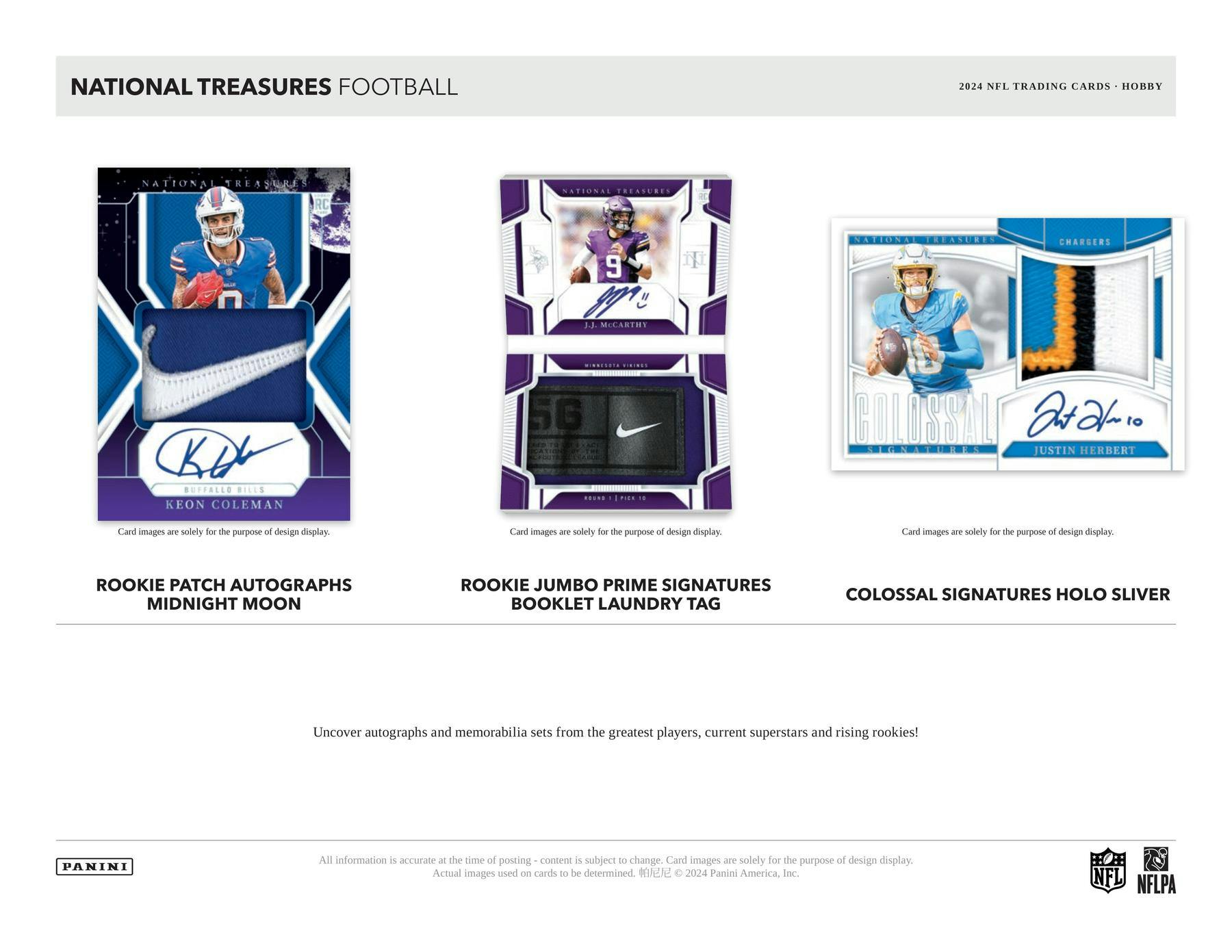 2024 Panini National Treasures Football Hobby Box (8/6)
