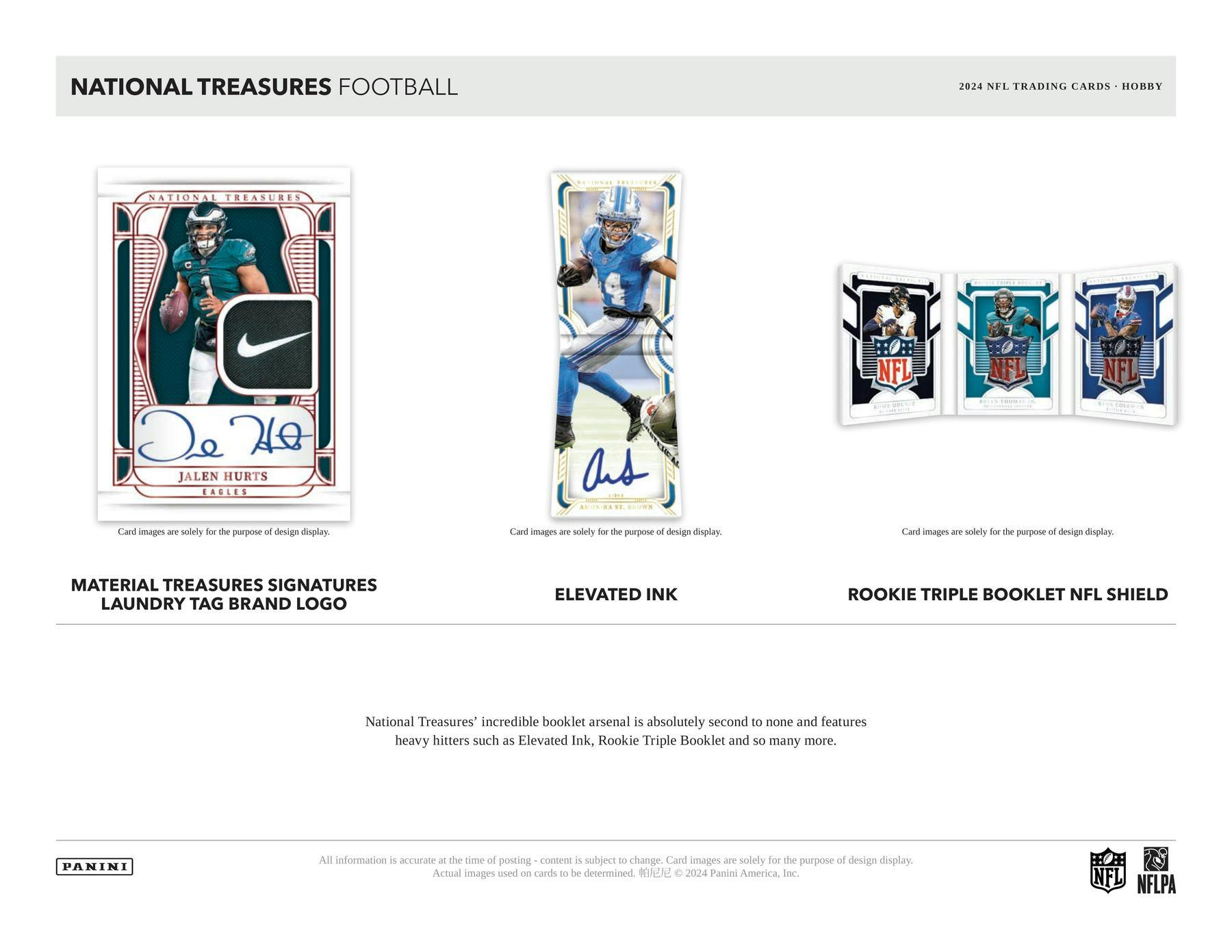 2024 Panini National Treasures Football Hobby Box (8/6)