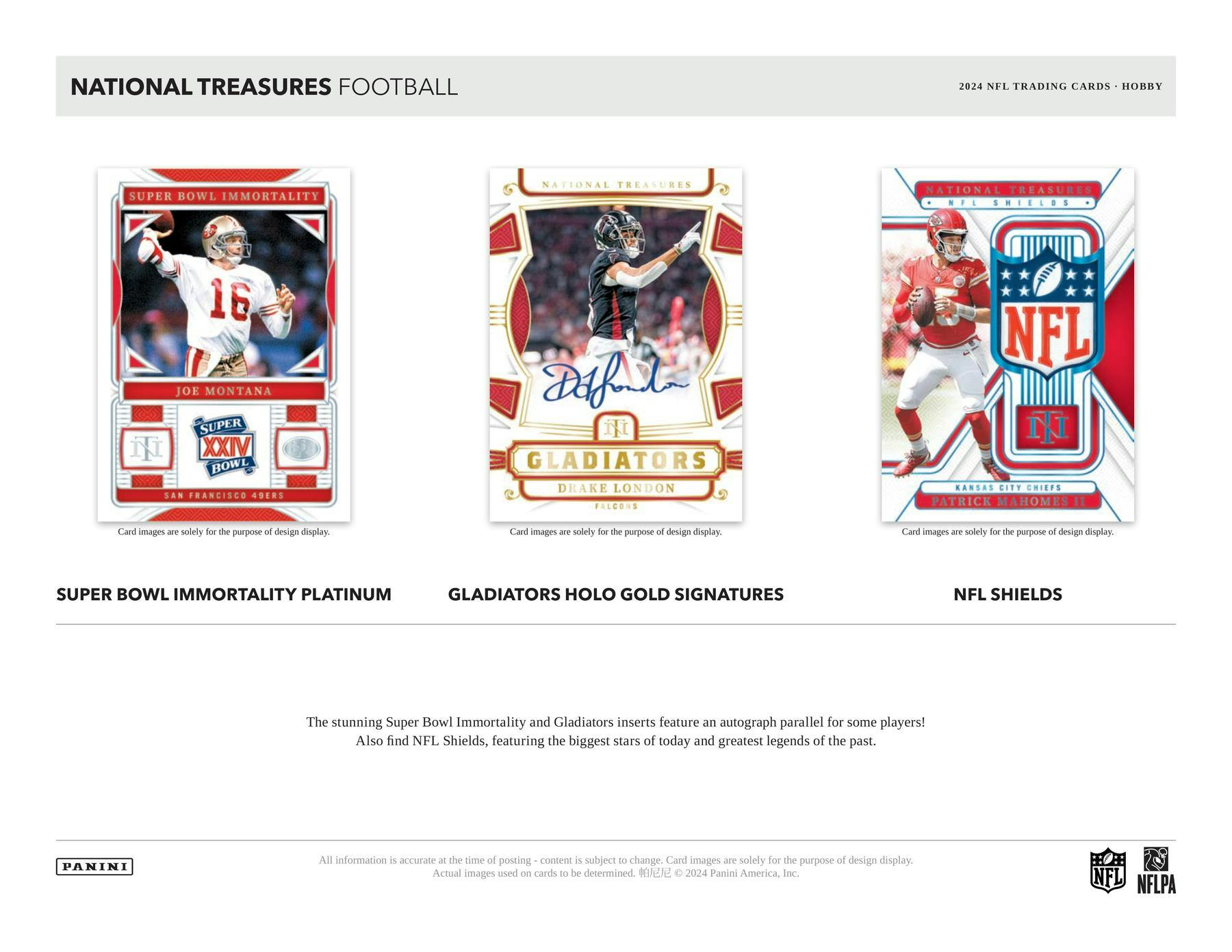 2024 Panini National Treasures Football Hobby Box (8/6)