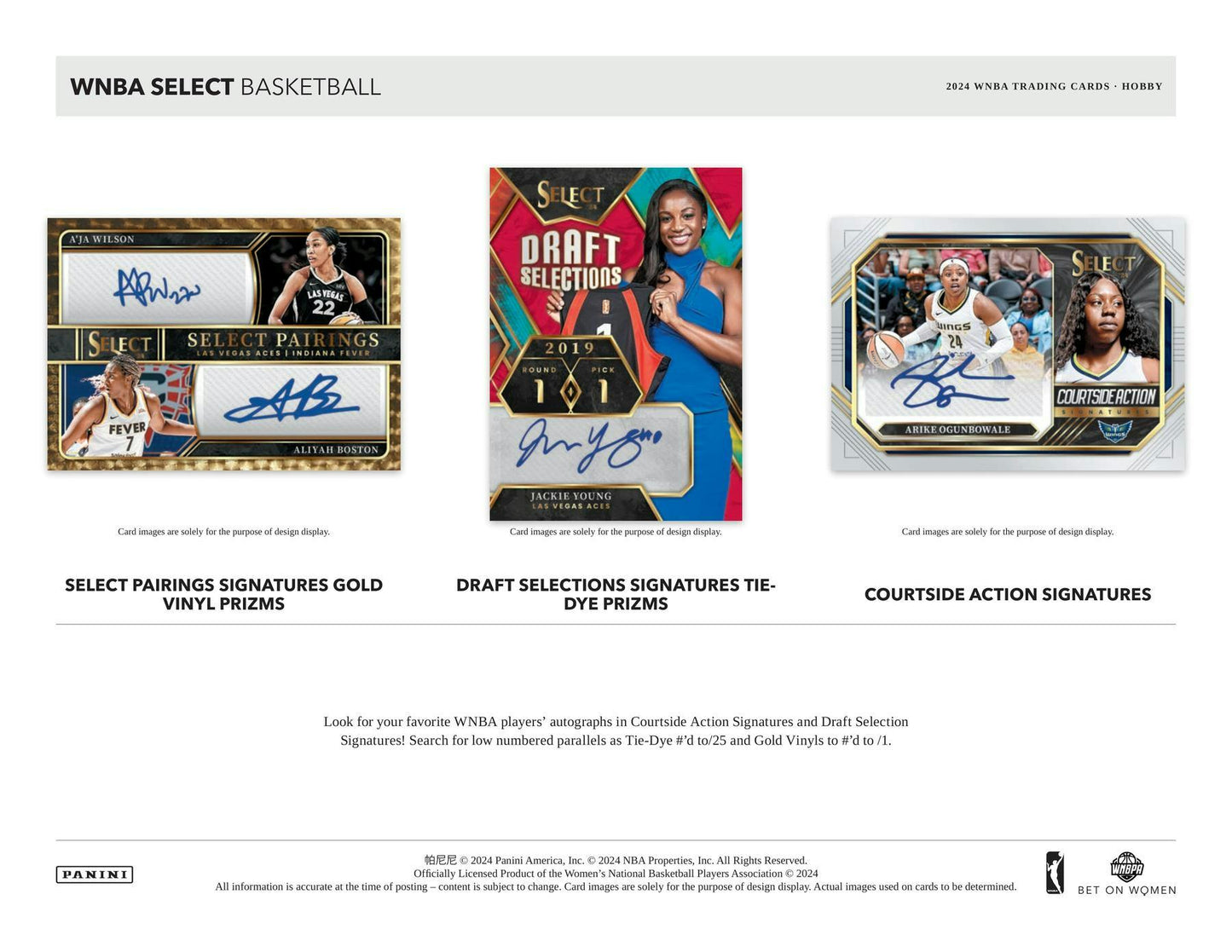 2024 Panini Select WNBA Basketball, Hobby Box