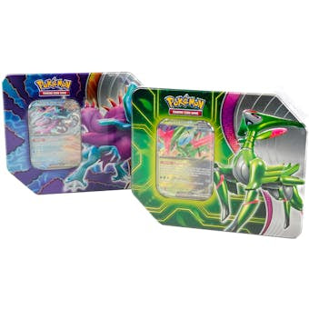 Pokémon TCG: Paradox Clash Tin (Iron Leaves EX or Walking Wake EX)