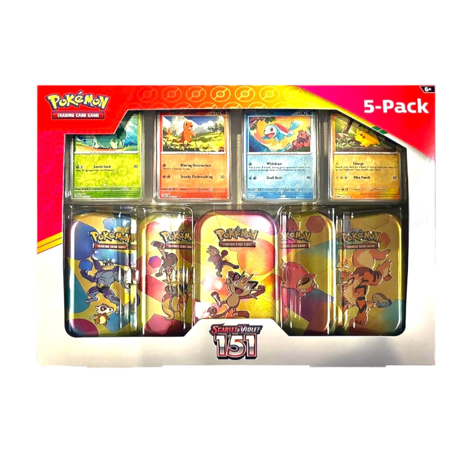 Pokémon TCG: Scarlet & Violet - 151 5-Pack Mini Tin Bundle (Costco)