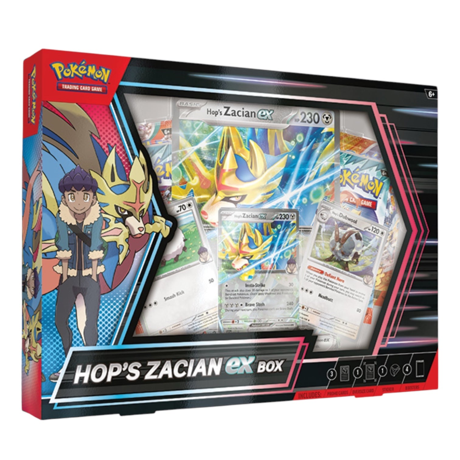 Pokémon TCG: Hop’s Zacian ex Box (2 Surging Sparks, 2 Journey Together)