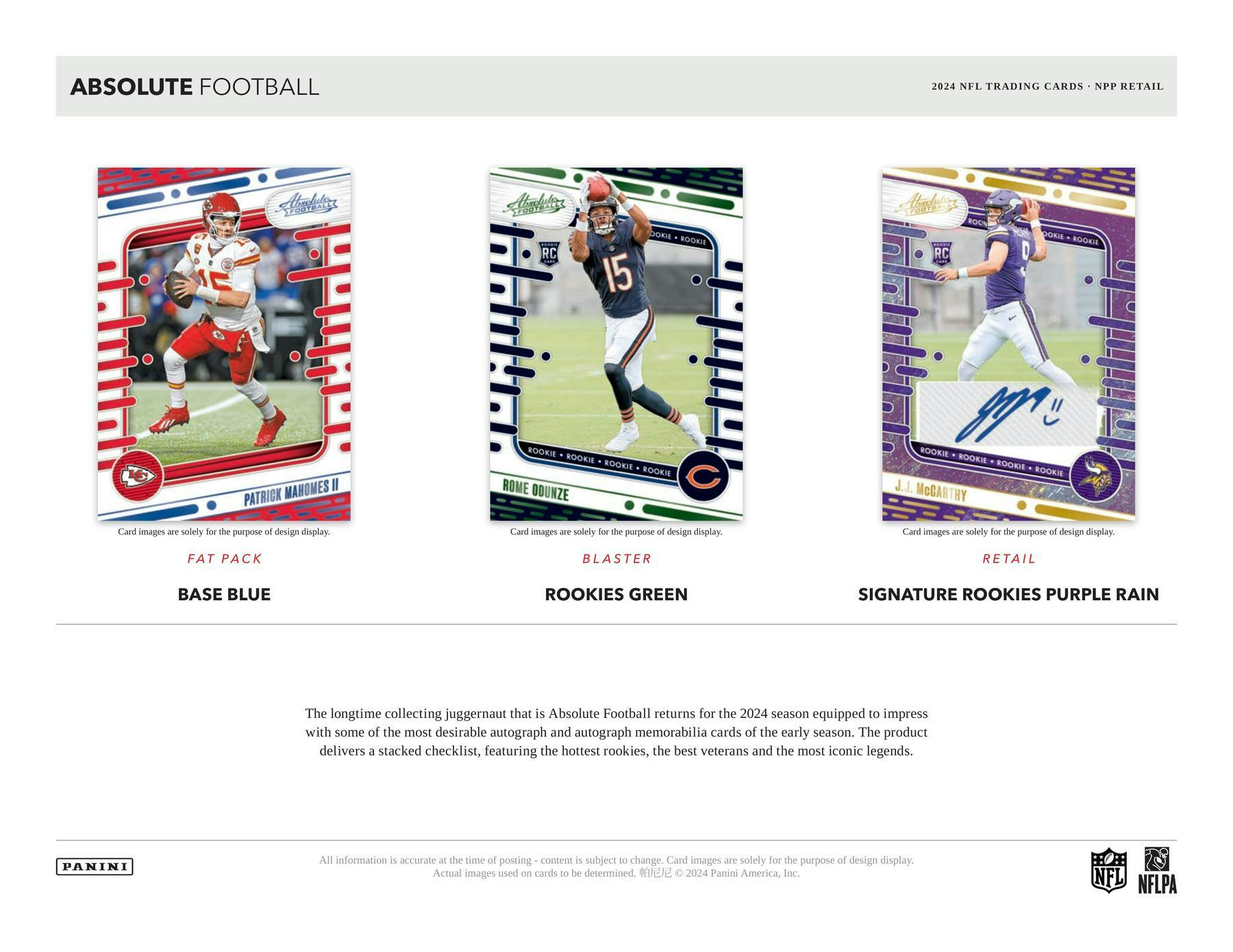 2024 Panini Absolute Football Jumbo Value 12-Pack Box