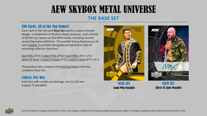2025 Upper Deck AEW Skybox Metal Universe Wrestling Hobby Box