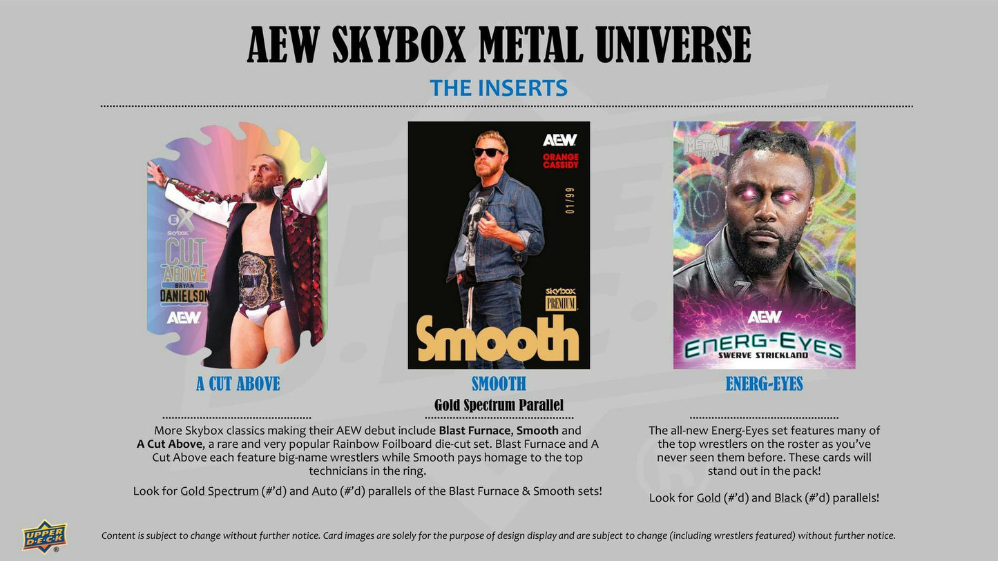 2025 Upper Deck AEW Skybox Metal Universe Wrestling Hobby Box
