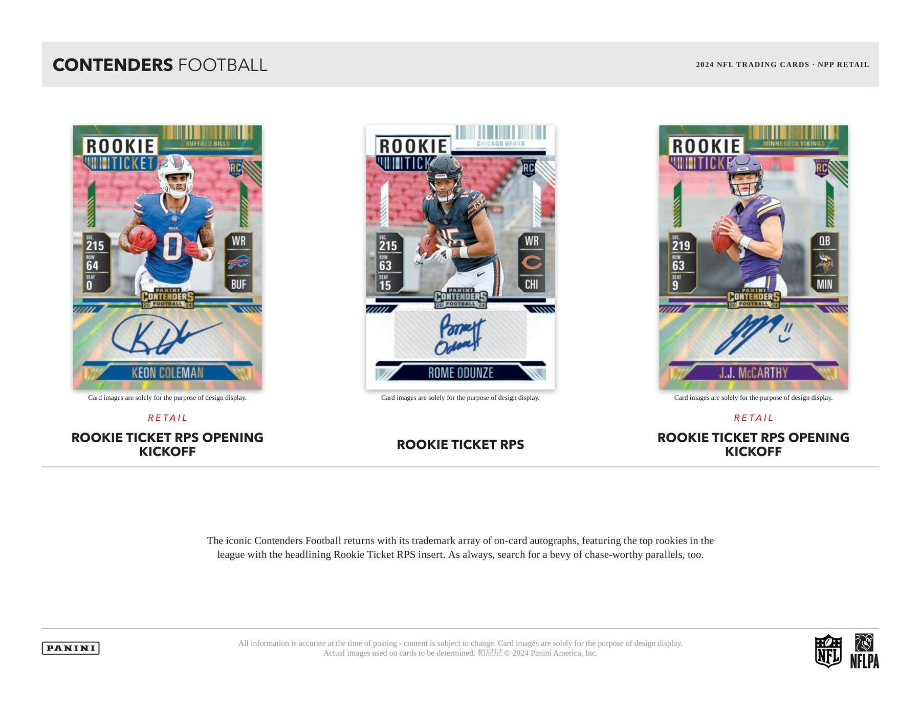 2024 Panini Contenders Football 5-Pack Blaster Box