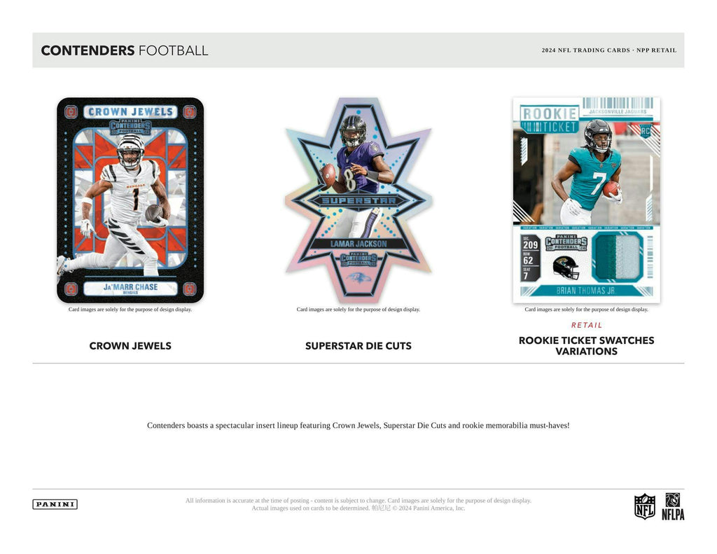 2024 Panini Contenders Football 5-Pack Blaster Box