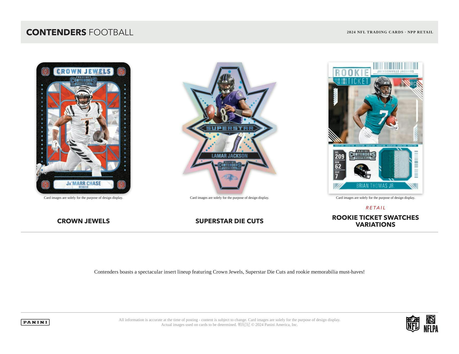 2024 Panini Contenders Football 5-Pack Blaster Box