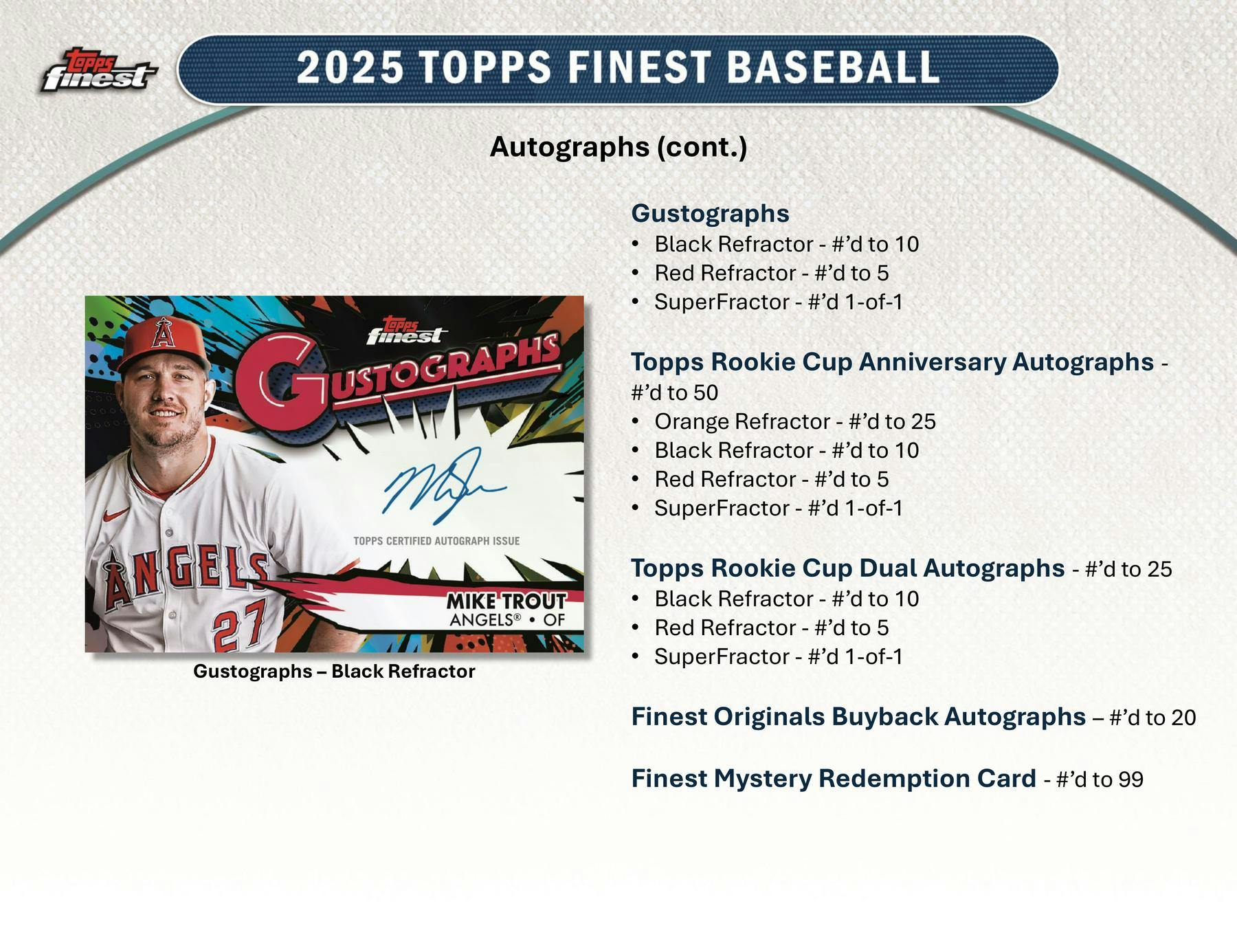 2025 Topps Finest Baseball Hobby Box