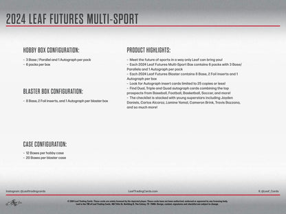 2024 Leaf Futures Multi-Sport Hobby Box