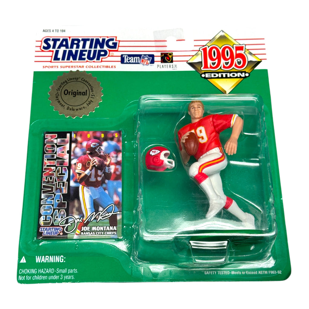 1995 Kenner Starting Lineup Joe Montana Chiefs Retirement Figure w/ Card (NEW)