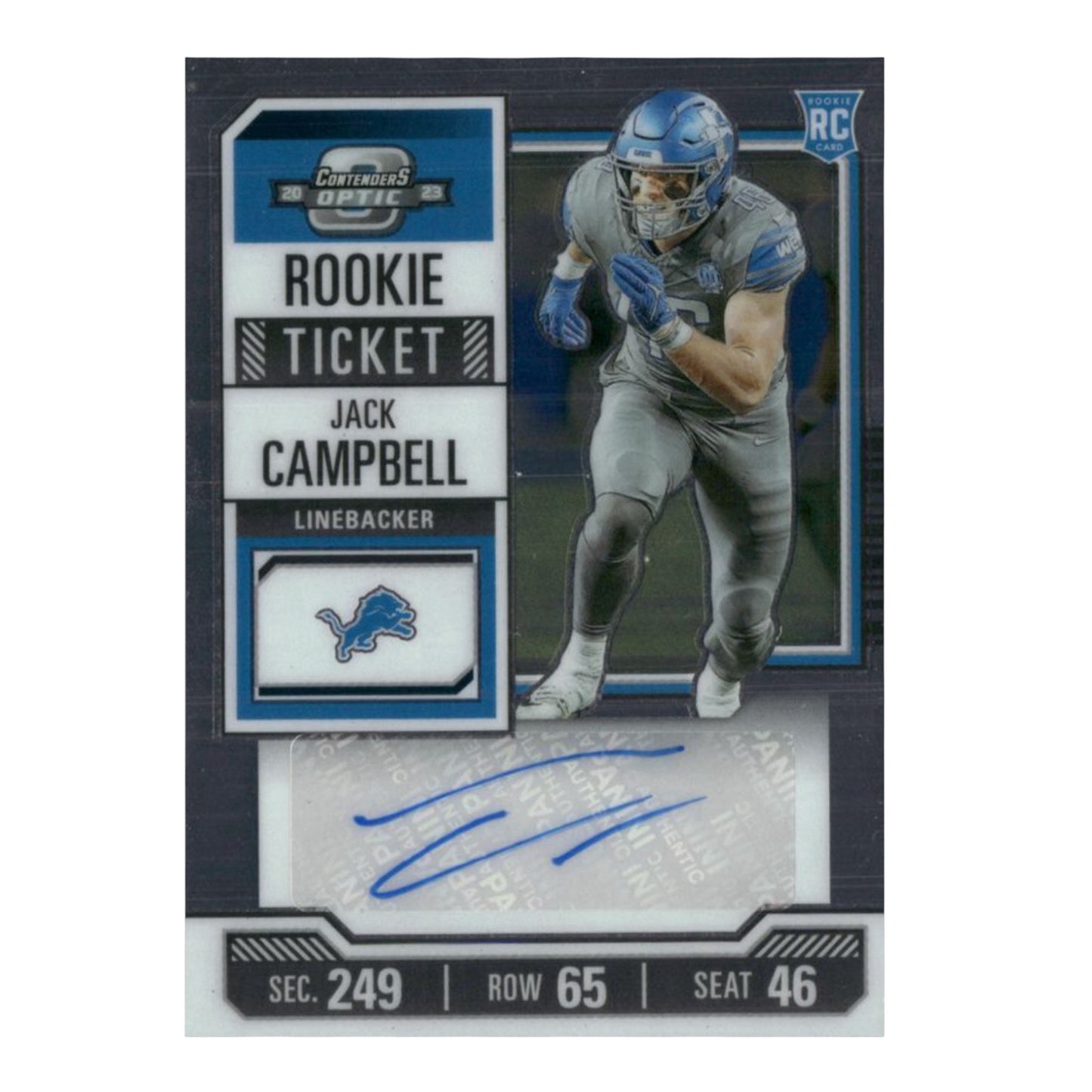 2024 Panini Contenders Optic Jack Campbell Auto RC #173