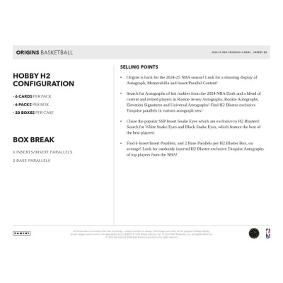 2024-25 Panini Origins Basketball H2 Box (4/9)