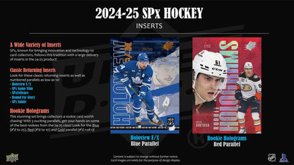 2024-25 Upper Deck SPx Hockey Hobby Box (4/9)